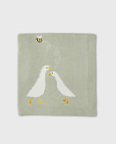 Manta Tricot Pato Verde